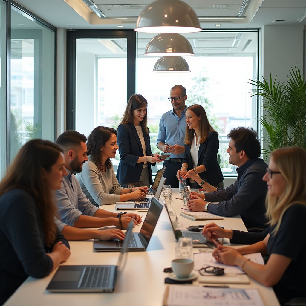 Equipo de ApoyoLaboralUY en la oficina principal